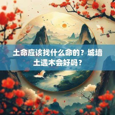土命应该找什么命的？城墙土遇木会好吗？