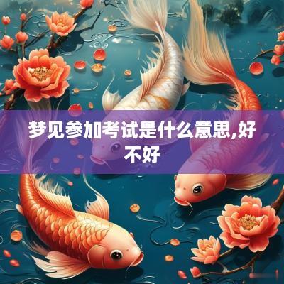 梦见参加考试是什么意思,好不好