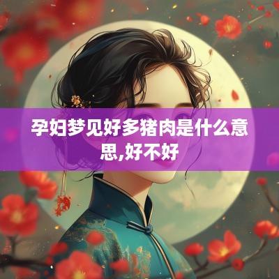 孕妇梦见好多猪肉是什么意思,好不好