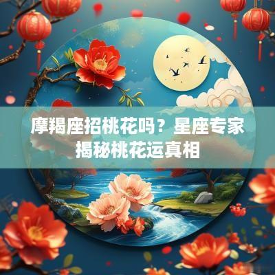 摩羯座招桃花吗？星座专家揭秘桃花运真相