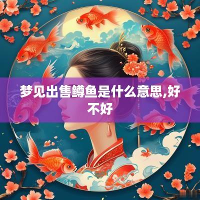梦见出售鳟鱼是什么意思,好不好