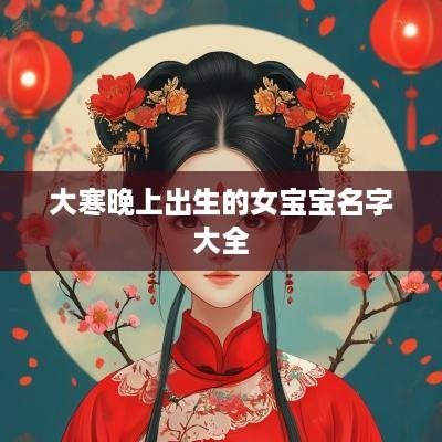 大寒晚上出生的女宝宝名字大全