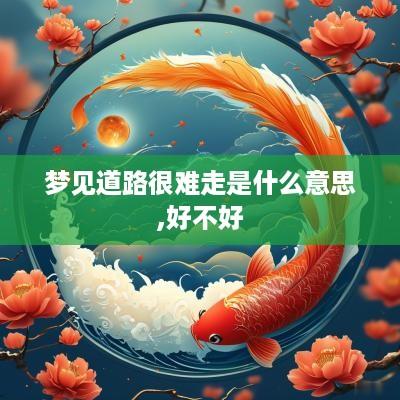梦见道路很难走是什么意思,好不好
