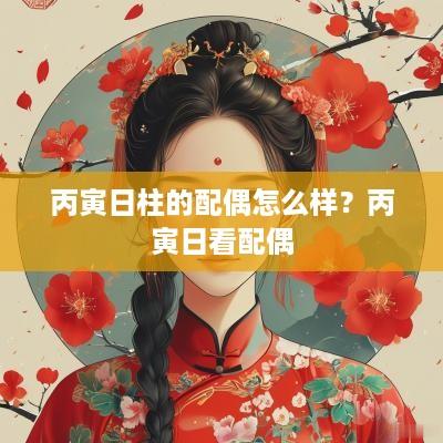 丙寅日柱的配偶怎么样？丙寅日看配偶