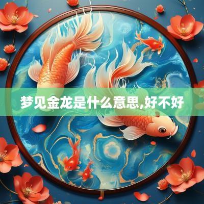 梦见金龙是什么意思,好不好