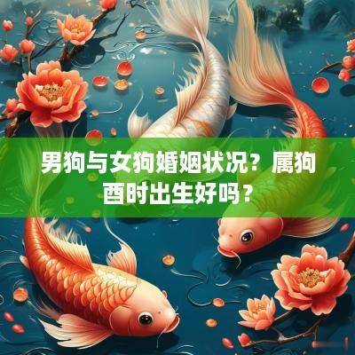 男狗与女狗婚姻状况？属狗酉时出生好吗？