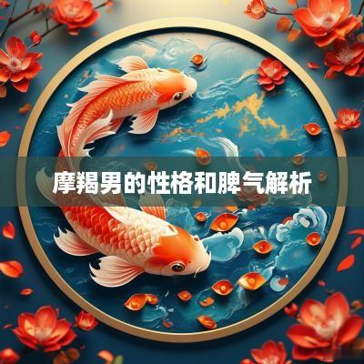 摩羯男的性格和脾气解析