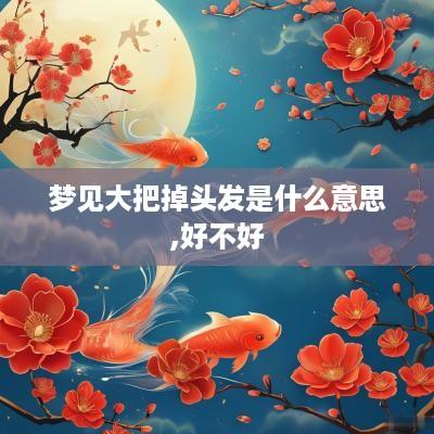 梦见大把掉头发是什么意思,好不好