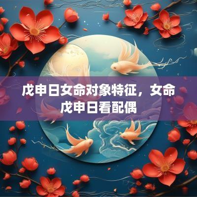 戊申日女命对象特征，女命戊申日看配偶
