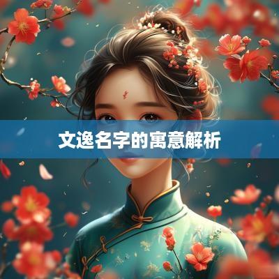 文逸名字的寓意解析