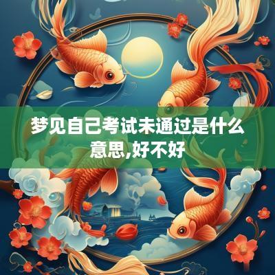 梦见自己考试未通过是什么意思,好不好