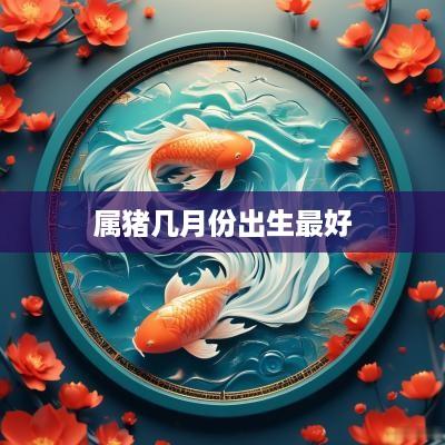 属猪几月份出生最好