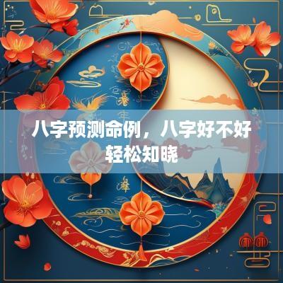 八字预测命例，八字好不好轻松知晓
