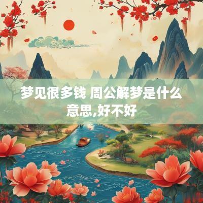 梦见很多钱 周公解梦是什么意思,好不好