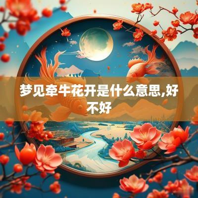 梦见牵牛花开是什么意思,好不好