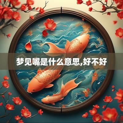 梦见嘴是什么意思,好不好