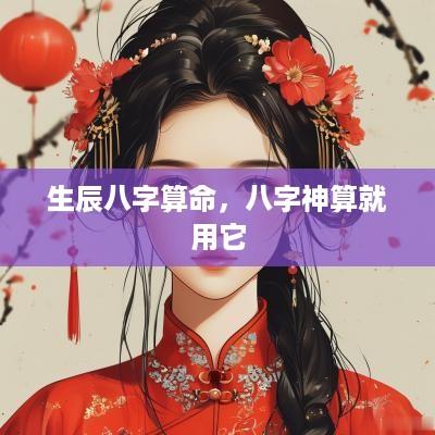 生辰八字算命，八字神算就用它