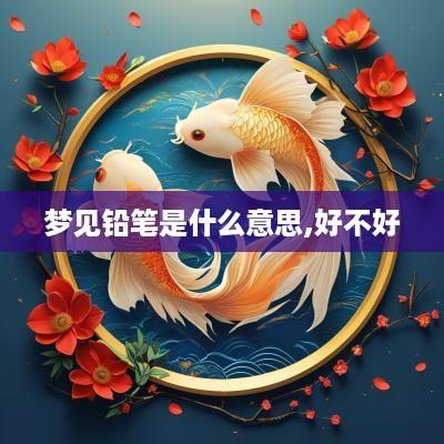 梦见铅笔是什么意思,好不好