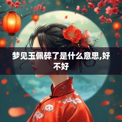 梦见玉佩碎了是什么意思,好不好