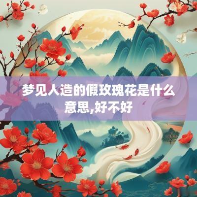 梦见人造的假玫瑰花是什么意思,好不好