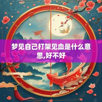 梦见自己打架见血是什么意思,好不好