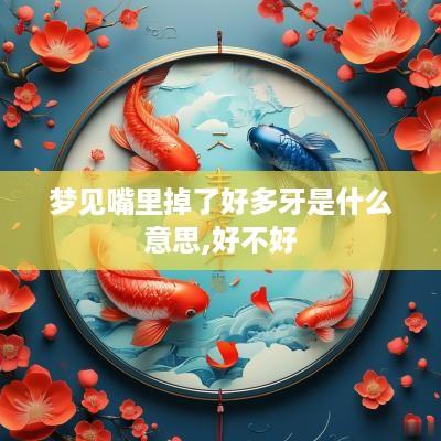 梦见嘴里掉了好多牙是什么意思,好不好
