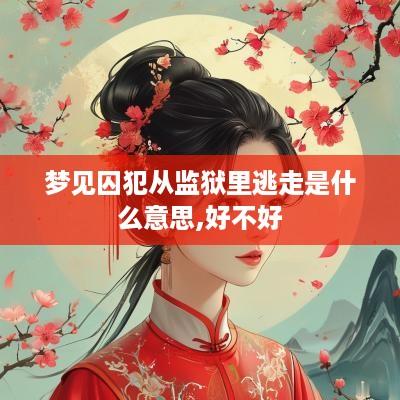 梦见囚犯从监狱里逃走是什么意思,好不好