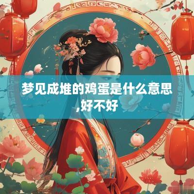梦见成堆的鸡蛋是什么意思,好不好