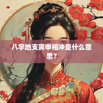 八字地支寅申相冲是什么意思？