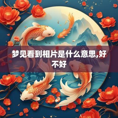 梦见看到相片是什么意思,好不好