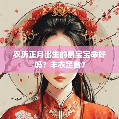 农历正月出生的鼠宝宝命好吗？丰衣足食？