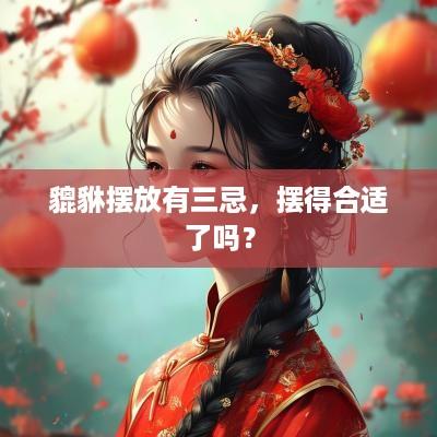 貔貅摆放有三忌，摆得合适了吗？