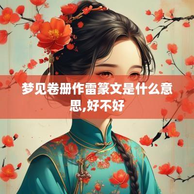 梦见卷册作雷篆文是什么意思,好不好