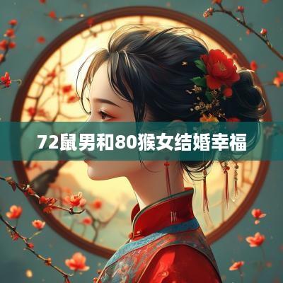 72鼠男和80猴女结婚幸福