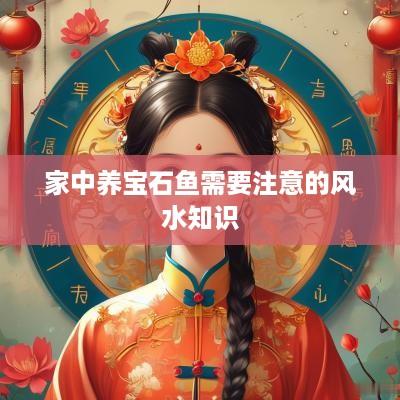 家中养宝石鱼需要注意的风水知识