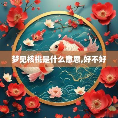 梦见核桃是什么意思,好不好