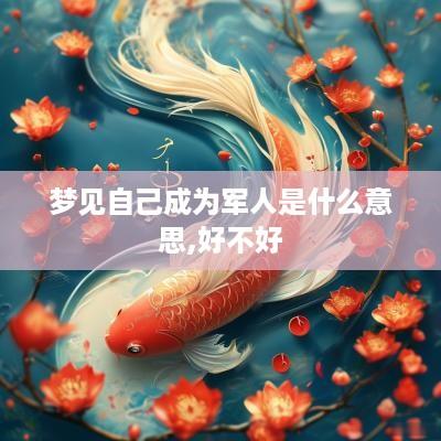 梦见自己成为军人是什么意思,好不好
