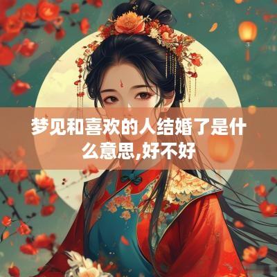 梦见和喜欢的人结婚了是什么意思,好不好