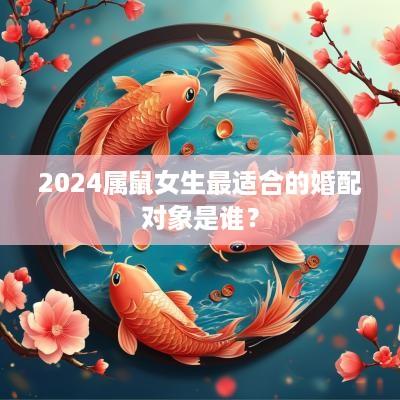 2025属鼠女生最适合的婚配对象是谁？
