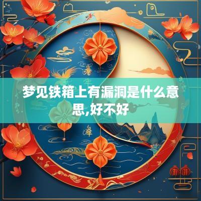 梦见铁箱上有漏洞是什么意思,好不好
