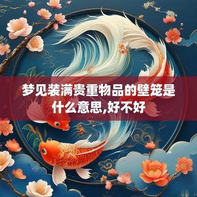梦见装满贵重物品的壁笼是什么意思,好不好