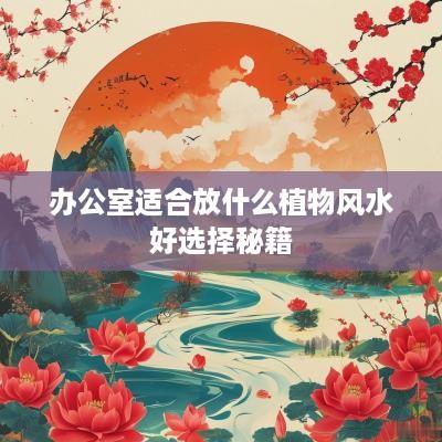 办公室适合放什么植物风水好选择秘籍