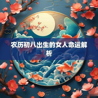 农历初八出生的女人命运解析