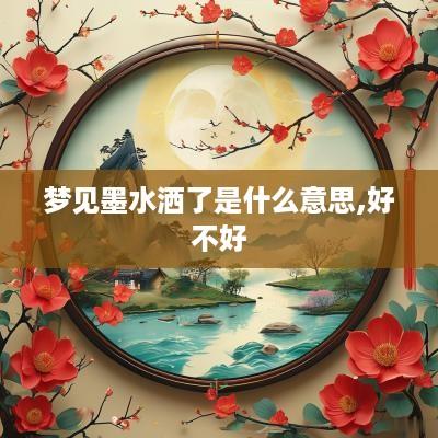 梦见墨水洒了是什么意思,好不好