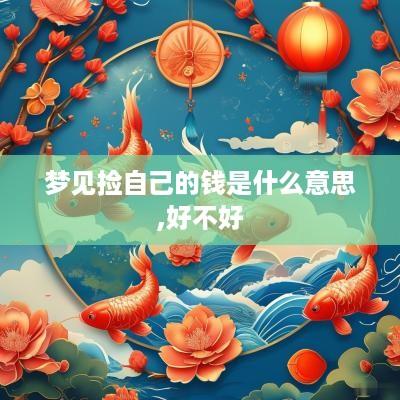 梦见捡自己的钱是什么意思,好不好