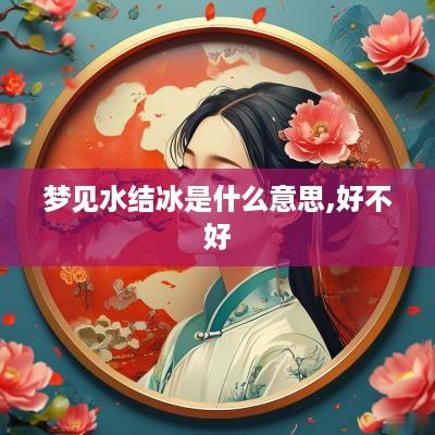 梦见水结冰是什么意思,好不好