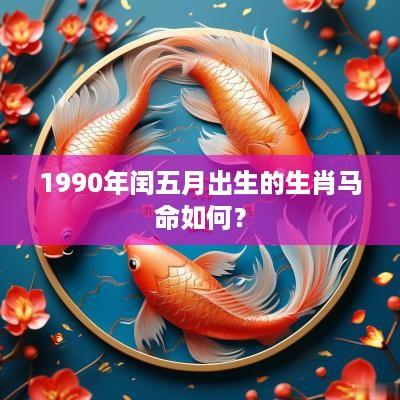 1990年闰五月出生的生肖马命如何？