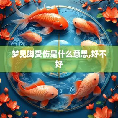 梦见脚受伤是什么意思,好不好