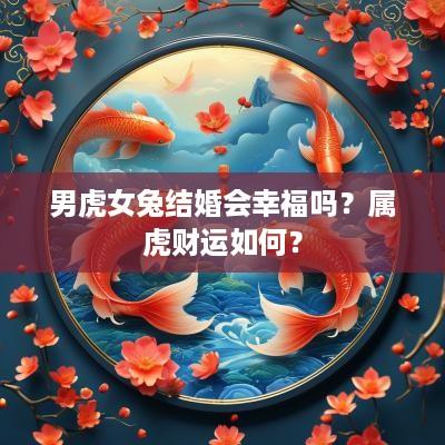 男虎女兔结婚会幸福吗？属虎财运如何？