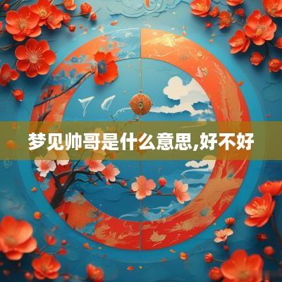 梦见帅哥是什么意思,好不好